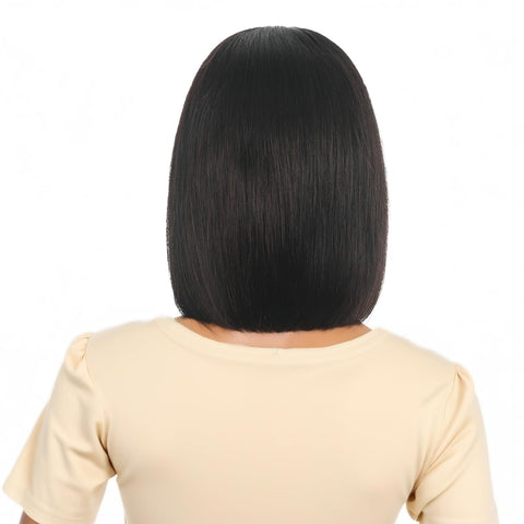13x4 Straight Hair Bob Wigs Human Hair - Double Drawn