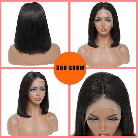 13x4 Straight Hair Bob Wigs Human Hair - Special