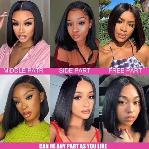 13x4 Straight Hair Bob Wigs Human Hair - Special