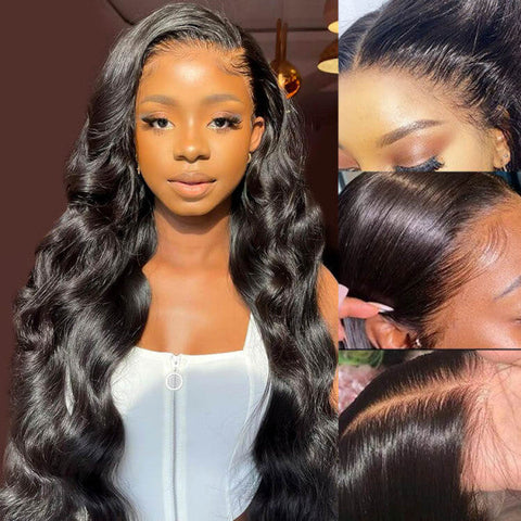 13x4 Body Wave Wigs Human Hair - Double Drawn