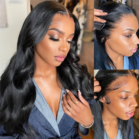 13x4 Body Wave Wigs Human Hair - Double Drawn