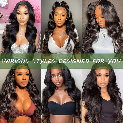13x4 Body Wave Wigs Human Hair - Double Drawn