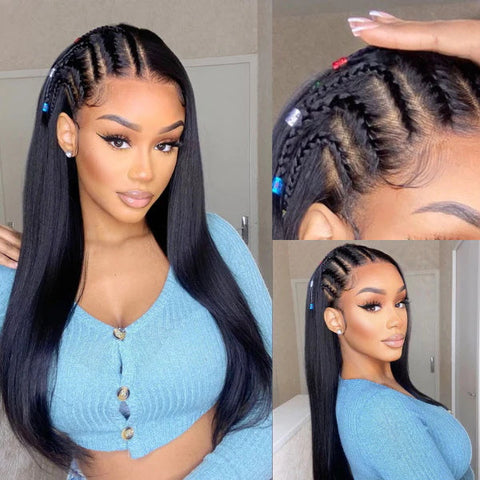 13x4 Straight Hair Wigs Human Hair - 14A