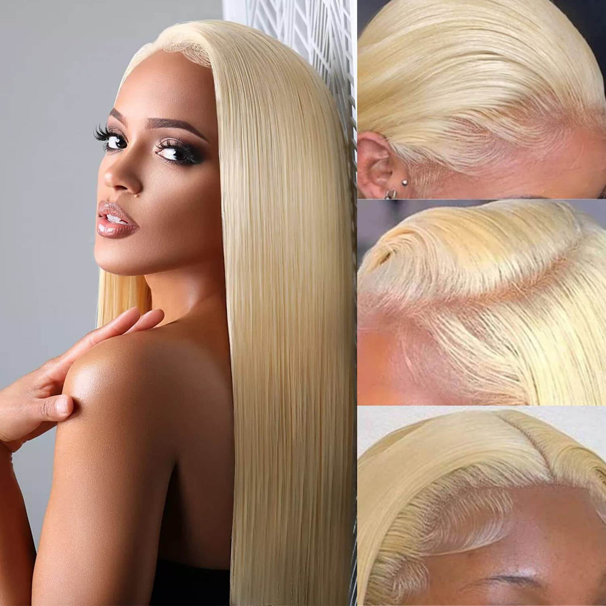 13x4 613# Straight Hair Wigs Human Hair - 14A