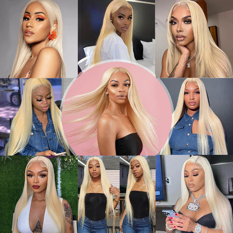 13x4 613# Straight Hair Wigs Human Hair - 14A