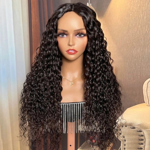 13x4 Water Wave Wigs Human Hair - 14A