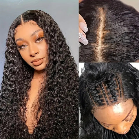 13x4 Water Wave Wigs Human Hair - Double Drawn